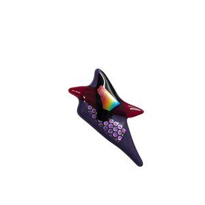 Handcrafted Dichroic Glass Abstract Brooch Pin